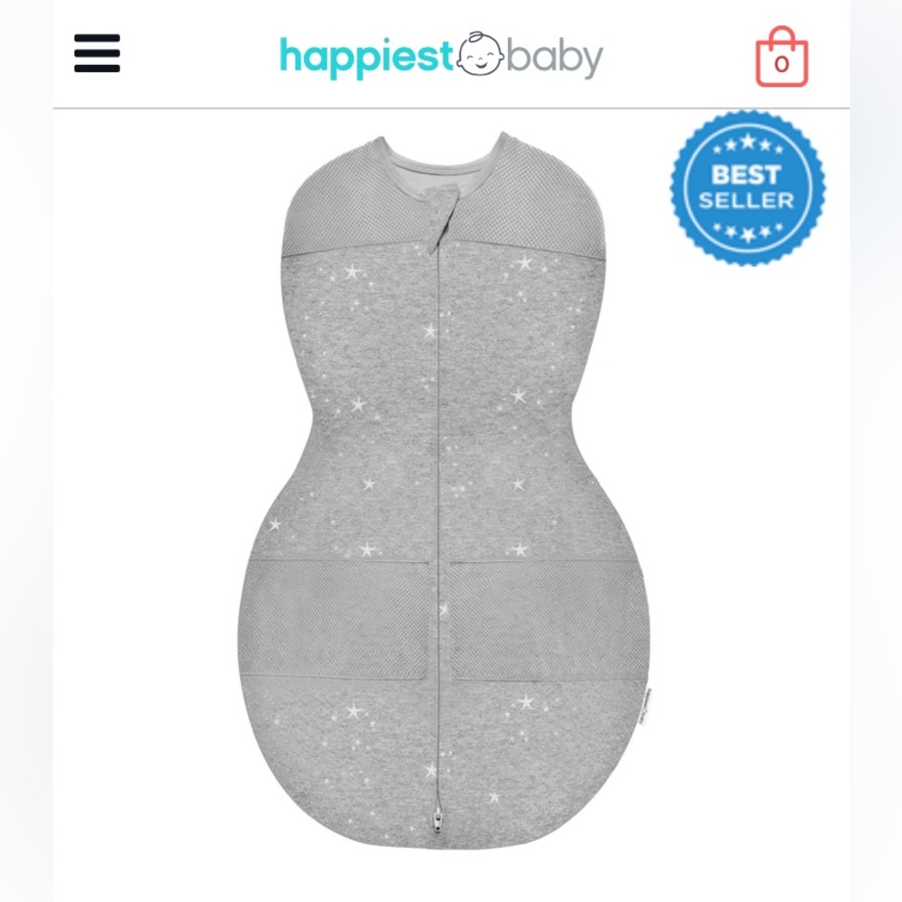 Bundle of three (3) Sleepea 5 second baby swaddle, size small.